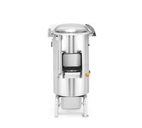HENDI Máquina peladora de patatas, peladora de patatas, 18 kg de patatas por carga, Capacidad máxima de pelado: 240-360 kg/hora. Peso: 42,4 kg, 230V, 1100W, 622x540x(H)997mm, acero inoxidable