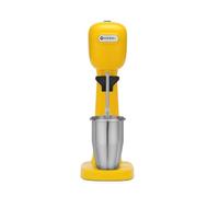 HENDI Batidora, Mezclador de bebidas, Frappés, Incluye 2 vasos mezcladores (acero inoxidable y policarbonato) y 2 juegos de 2 agitadores cada uno, 230V/400W, 170x196x(H)490mm, Amarillo
