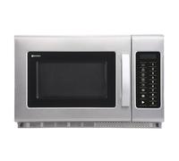 HENDI Microondas, 1800W, 10 programas predeterminados, máx. diámetro de los platos: 355mm, potencia entrada 3000W, 34L, 230V, 574x528x(H)368mm, cámara 360x409x(H)225mm, acero inoxidable