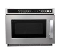 HENDI Microondas Profesional 1800W, Programable vía USB, Capacidad 18L, para Platos hasta Ø300mm, Cámara 330x310x(H)175mm, Entrada 3000W, 230V, Medidas 563x420x(H)340mm, Acero Inoxidable