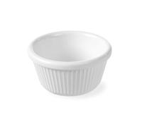 HENDI Mini cuenco/ramekin de melamina para servir y presentación, 80 ml, unidad, ⌀80x(H)40 mm, blanco