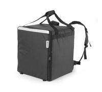 HENDI Mochila isotérmica de Transporte y Reparto de Pizzas y Alimentos, Bolsa aislada e Impermeable para la Entrega de Pedidos de Pizza y Comidas, Interior 39x39x(H) 45cm, Negra, 41x41x(H) 48cm