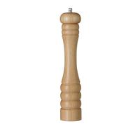 HENDI Molino molinillo triturador de pimienta, pimentero, con mecanismo de molienda regulable de acero inoxidable, ø60x(H)315mm, madera clara