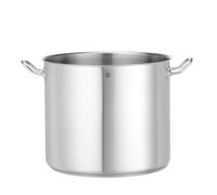 HENDI Olla de cocina, alta, sin tapa, caldero, cacerola, apta para fogones de gas, de inducción, eléctricos y de cerámica, apta para el lavavajillas, 21L, ø320x(H)270mm, acero inoxidable
