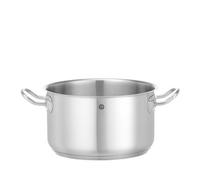 HENDI Olla de cocina, mediana, sin tapa, caldero, cacerola, apta para fogones de gas, de inducción, eléctricos y de cerámica, apta para el lavavajillas, 3,5L, ø200x(H)115mm, acero inoxidable