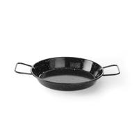 HENDI Paellera esmaltada, sartén para paella, cocinar y servir, apto para varias fuentes de calor, excepto cocina de inducción, apta para el lavavajillas, diámetro 240x(h)40 mm, chapa acero esmaltado