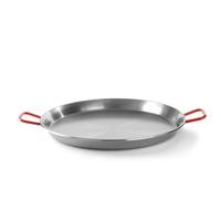 HENDI Paellera, sartén para paellas, parilladas, para freír, sólo apta para cocinas de gas, asas grandes con aislamiento térmico, no apta para lavavajillas ni microondas, ø600x(h)40 mm,chapa de acero