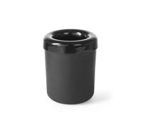 HENDI Papelera de mesa o recipiente para cubiertos - Negro - ø130x(H)160 mm