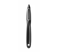 HENDI Pelador universal, hoja dentada de 50mm, para frutas y verduras, pelador de patatas, pelador de cocina, 175x(H)22mm, acero inoxidable, polipropileno, negro