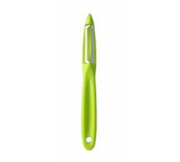 HENDI Pelador universal, hoja dentada de 50mm, para frutas y verduras, pelador de patatas, pelador de cocina, 175x(H)22mm, acero inoxidable, polipropileno, verde