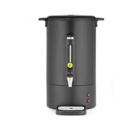 HENDI Percolador de café 14L, de una pared, con filtro incorporado y grifo antigoteo, para café molido grueso,230V, 50/60Hz, 1750W, 357x380x(H) 502mm, negro mate, acero inoxidable, PP