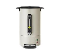 HENDI Percolador de café 14L UNIQ, de una pared, con filtro incorporado y grifo antigoteo, para café molido grueso,230V, 50/60Hz, 1750W, 357x380x(H) 502mm, blanco hueso, acero inoxidable, PP