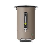 HENDI Percolador de café 14L UNIQ, de una pared, con filtro incorporado y grifo antigoteo, para café molido grueso,230V, 50/60Hz, 1750W, 357x380x(H) 502mm, gris topo, acero inoxidable, PP