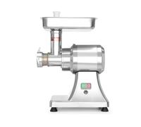 HENDI Picadora eléctrica de carne profesional Kitchen Line 12, 100 kg/h, embutidora con boquilla para salchichas y 2 discos perforados (ø70 mm), 230V/550W, 432x261x(H)484mm, acero inoxidable, aluminio