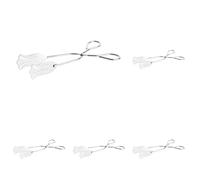 HENDI Pinzas de Repostería y Pastelería, para Servir Pasteles y Alimentos, Cocina, Buffet, Aptas para El Lavavajillas, 220 mm, Acero Inoxidable (Paquete de 5)