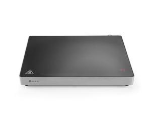 HENDI Placa calentadora de inducción, para mantener la comida caliente y el show cooking, 40-100 °C, 230 V, 800 W, 455x333x(H)62 mm, marco plateado, acero inoxidable
