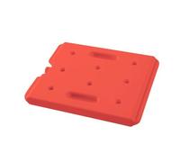 HENDI Placa eutéctica de calor profesional, GN 1/2, para cajas térmicas, elemento calefactor, acumulador de calor, bloque térmico, placa caliente, 320x265x(H)30mm, HDPE, rojo