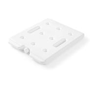 HENDI Placa eutéctica de frío profesional, GN 1/1, para cajas térmicas, elemento refrigerante, acumulador de frío, bloque térmico, de enfriamiento, placa de hielo, 530x325x(H)30mm, HDPE, blanco