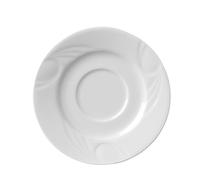 HENDI Platillo para tazas de café expreso, ø125mm, con bordes reforzados, porcelana blanca