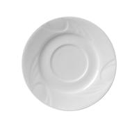 HENDI Platillo para tazas de café y capuchino, ø149mm, con bordes reforzados, porcelana blanca