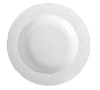 HENDI Plato de Cena, plato llano, bordes reforzados, esmalte de calidad, resistente a los impactos y al desgaste, apto para el microondas y el lavavajillas, ø235mm, porcelana blanca