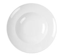 HENDI Plato para servir pasta, bordes reforzados, esmalte de calidad, resistente a los impactos y al desgaste, apto para el microondas y el lavavajillas, ø300mm, porcelana blanca