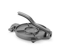 HENDI Prensa para Tortillas de Maíz y Harina, Herramienta Manual de Hierro Fundido para Tortillas, Tacos, Arepas y Empanadas, ø26 cm, 7 kg, con Patas Antideslizantes, 350x265x(H)170mm