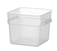 HENDI Recipiente alimentario con graduación, apilable, apto para microondas y lavavajillas, 5,7 L, 235x235x(H)180mm, polipropileno