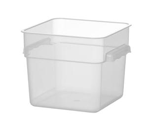 HENDI Recipiente alimentario con graduación, apilable, apto para microondas y lavavajillas, 5,7 L, 235x235x(H)180mm, polipropileno