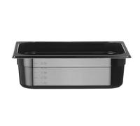 HENDI Recipiente Gastronorm 1/2 - PC - Negro - 6.5 L - 325x265x(H) 100 mm