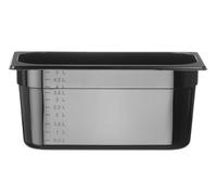 HENDI Recipiente Gastronorm 1/3 - PC - Negro - 5.7 L - 325x176x(H) 150 mm