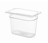 HENDI Recipiente Gastronorm 1/4 - PC - Transparente - 5.5 L - 265x162x(H) 200 mm