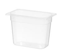 HENDI Recipiente Gastronorm 1/4 - PP - Transparente - 5.5 L - 265x162x(H) 200 mm