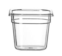 HENDI Recipiente Gastronorm 1/6 - PC - Transparente - 2.4 L - 176x162x(H) 150 mm