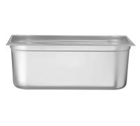 HENDI Recipiente Gastronorm GN 1/1, Budget Line, resistencia térmica -40 °C a 250 °C, apto para horno y baño maría, 28L, 530x325x(H) 200mm, acero inoxidable