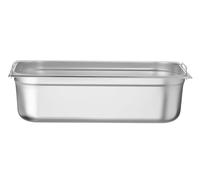 HENDI Recipiente Gastronorm GN 1/1 con asas, Budget Line, resistencia térmica -40 °C a 250 °C, apto para horno y baño maría, 21L, 530x325x(H) 150mm, acero inoxidable