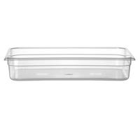 HENDI Recipiente Gastronorm GN 1/1, Profi Line, polipropileno translúcido, resistencia térmica -40 °C a 80 °C, apto para microondas, 12L, 530x325x(H) 100mm