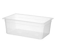 HENDI Recipiente Gastronorm GN 1/1, Profi Line, polipropileno translúcido, resistencia térmica -40 °C a 80 °C, apto para microondas, 24L, 530x325x(H) 200mm