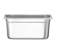 HENDI Recipiente Gastronorm GN 1/3, Kitchen Line, resistencia térmica -40 °C a 250 °C, apto para horno y baño maría, 5,7L, 325x176x(H) 150mm, acero inoxidable