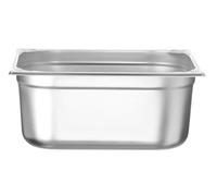 HENDI Recipiente GN 2/3 de Acero Inoxidable, Esquinas Reforzadas, Resistente -40° a 250°C, Contenedor apto para Hornos, Congeladores, Baño María y Calientaplatos, 13 L, 354x325x(H) 150mm