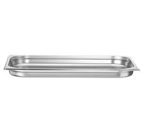 HENDI Recipiente GN 1/1,contenedor GN,bordes redondeados,resistente a Temperaturas de -40° a 300°C,apto para hornos,congeladores,calientaplatos,baño María,5L,530x325x(H) 40mm,acero inoxidable