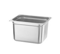HENDI Recipiente GN 1/2,contenedor GN,apilable,resistente a Temperaturas de -40° a 300°C,apto para hornos,congeladores,calientaplatos,baño María, 12.5L,325x265x(H) 200mm,acero inoxidable 18/10