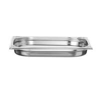 HENDI Recipiente GN 1/2 de Acero Inoxidable, Esquinas Reforzadas, Resistente -40° a 250°C, Contenedor apto para Hornos, Congeladores, Baño María y Calientaplatos, 2 L, 325x265x(H) 40mm