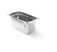 HENDI Recipiente GN 1/3,contenedor GN,apilable,resistente a Temperaturas de -40° a 300°C,apto para hornos,congeladores,calientaplatos,baño María,5.7L,325x176x(H) 150mm,acero inoxidable 18/10