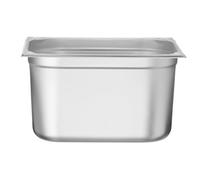 HENDI Recipiente GN 2/3 de Acero Inoxidable, Esquinas Reforzadas, Resistente -40° a 250°C, Contenedor apto para Hornos, Congeladores, Baño María y Calientaplatos, 15,5 L, 354x325x(H) 200mm