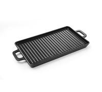 HENDI Recipiente mini para presentar y servir alimentos, con forma de plancha de asar, bandeja de presentación, para servir comidas, no apto para hornos o microondas, 189x147x(H)37mm, melamina, negro