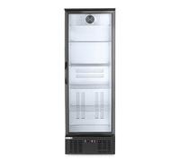 HENDI Refrigerador para bebidas Arktic, botellero vertical de bar, 1 puerta, 243L, 0-10°C, 220V, 195W, 600x530x(H) 1820mm, acero con recubrimiento en polvo negro