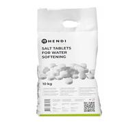 HENDI Sal en pastillas para descalcificador de agua, 10 kg, tabletas de sal regeneradora de alta pureza para ablandar y descalcificar el agua, cloruro de sodio NaCl,