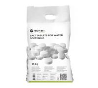HENDI Sal en Pastillas para descalcificador de Agua, 25 kg, tabletas de Sal regeneradora de Alta pureza para ablandar y descalcificar el Agua, cloruro de Sodio NaCl,