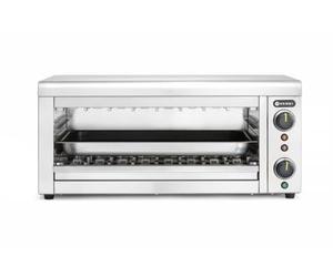 HENDI Salamandra eléctrica profesional, cuarzo infrarrojo, GN 1/1, 230V, 3645W, 689x397x(H)318mm, acero inoxidable